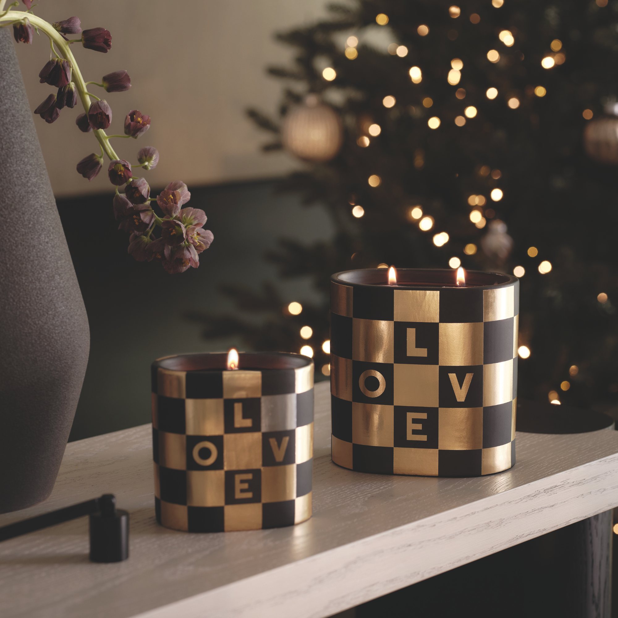 M&amp;amp;S X KELLY HOPPEN CERAMIC SMALL LIDDED CANDLE