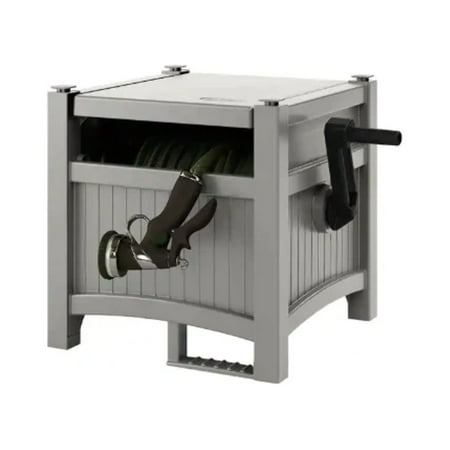 Suncast 100 Ft. Gray Free Standing Hideaway Hose Reel