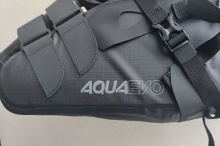 Oxford Aqua Evo Adventure Seat Pack mounted on a bike