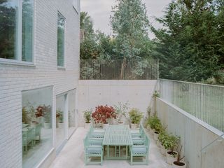 clean minimalism and pastel colours at the farshid moussavi house in hove