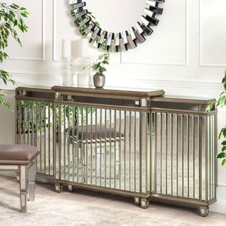 Glam 1940's style mirrored radiator cover from My Furniture