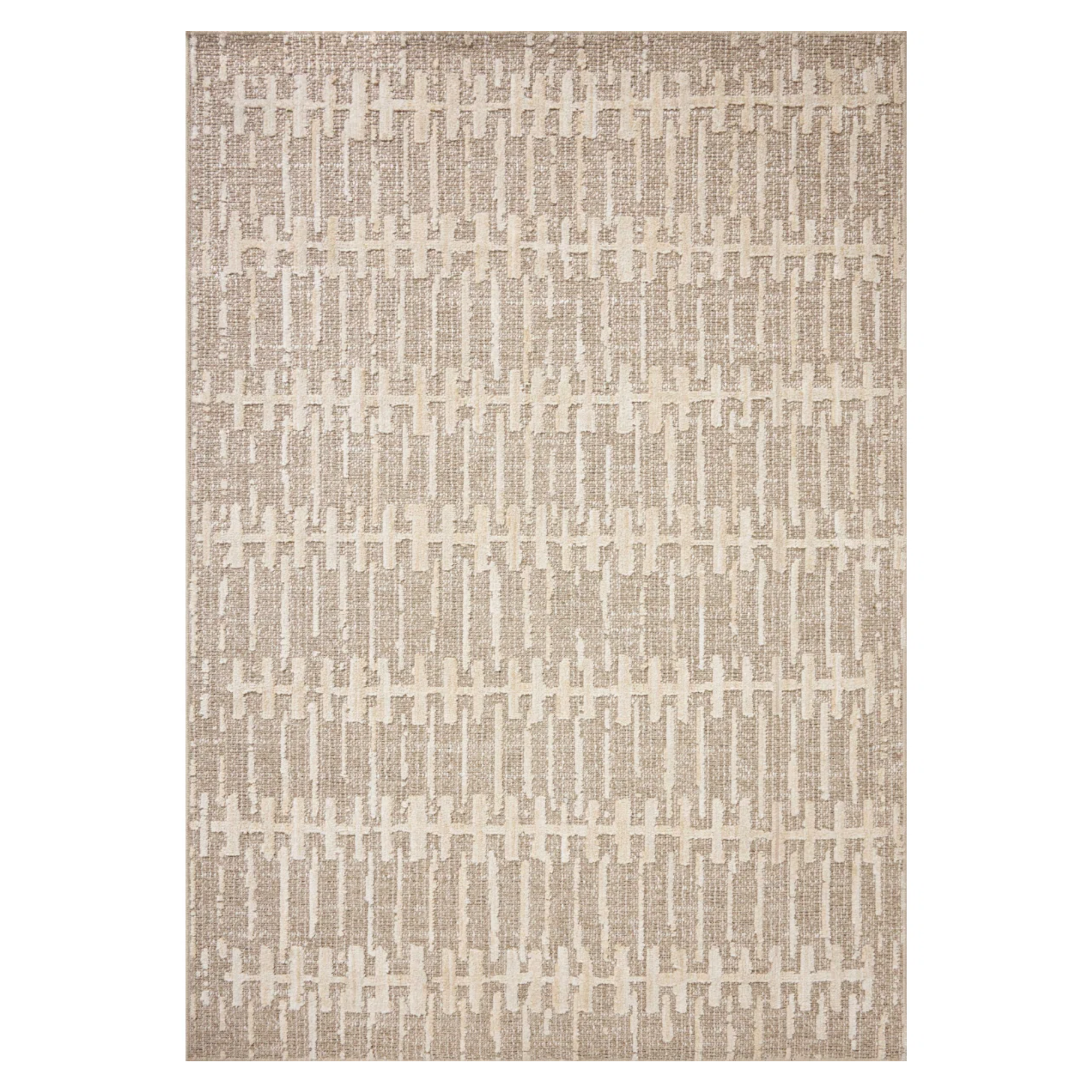 a textured neutral rug