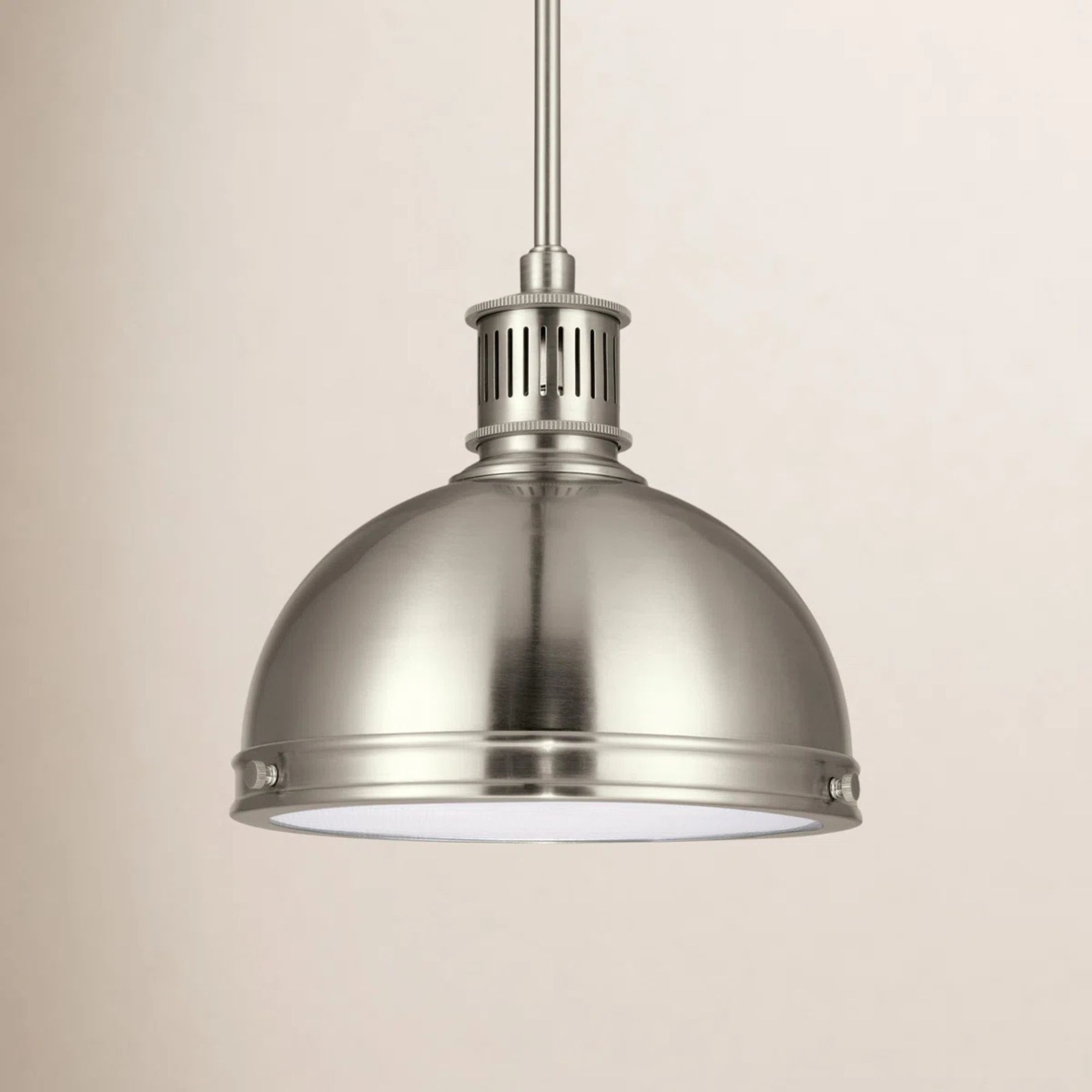 Menton Single Light Glass Dimmable Pendant