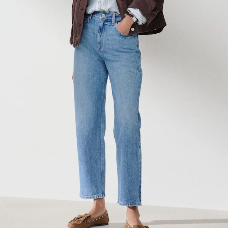 Next, Authentic High Rise City Straight Leg Jeans