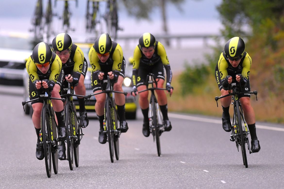 Mitchelton-Scott finished second in the Ladies Tour of Norway TTT
