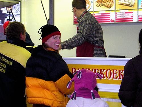 Sprung at the waffle van