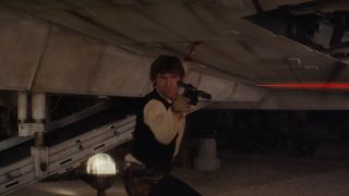 Han Solo firing blaster