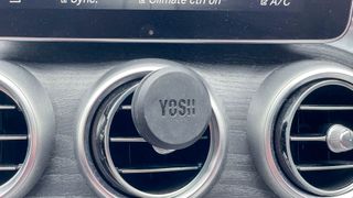 YOSH magnetic car phone mount shown in a car dash vent