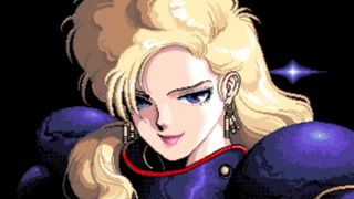 An anime-style portrait of a woman in armor from Brandish Renewal