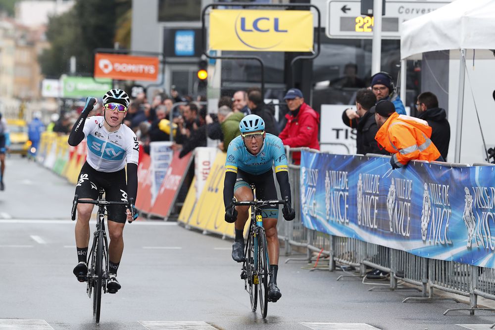 David de la Cruz beat Omar Fraile for the final stage win at Paris-Nice