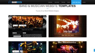 Best website builders for musicians: Bandvista