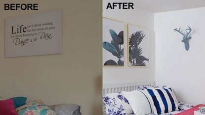 bedroom makeover before and after