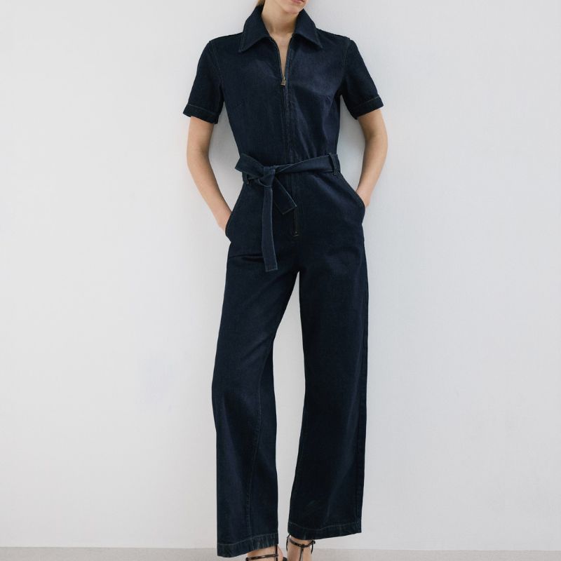 denim jumpsuit