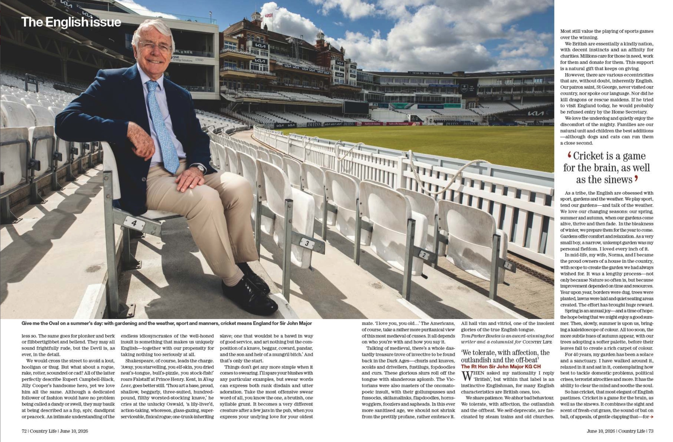John Major at The Oval
