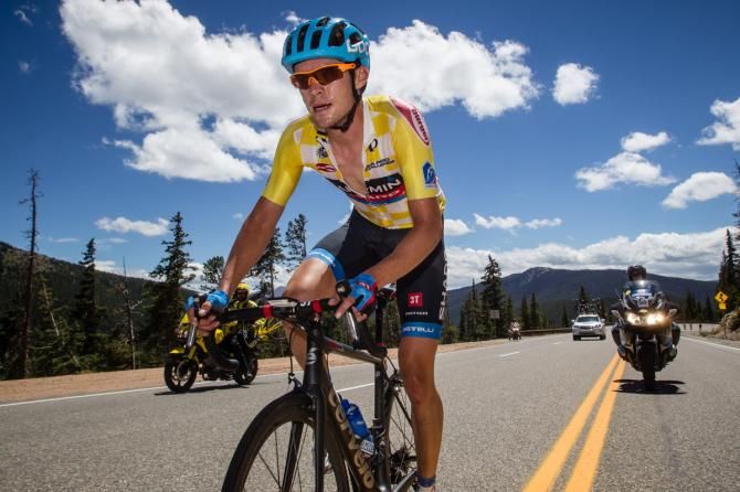 Race leader Alex Howes (Garmin Sharp) lost contact on the final climb