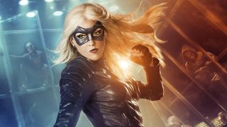 Katie Cassidy's Earth-1 Laurel suited up as Black Canary in Arrowverse fight club