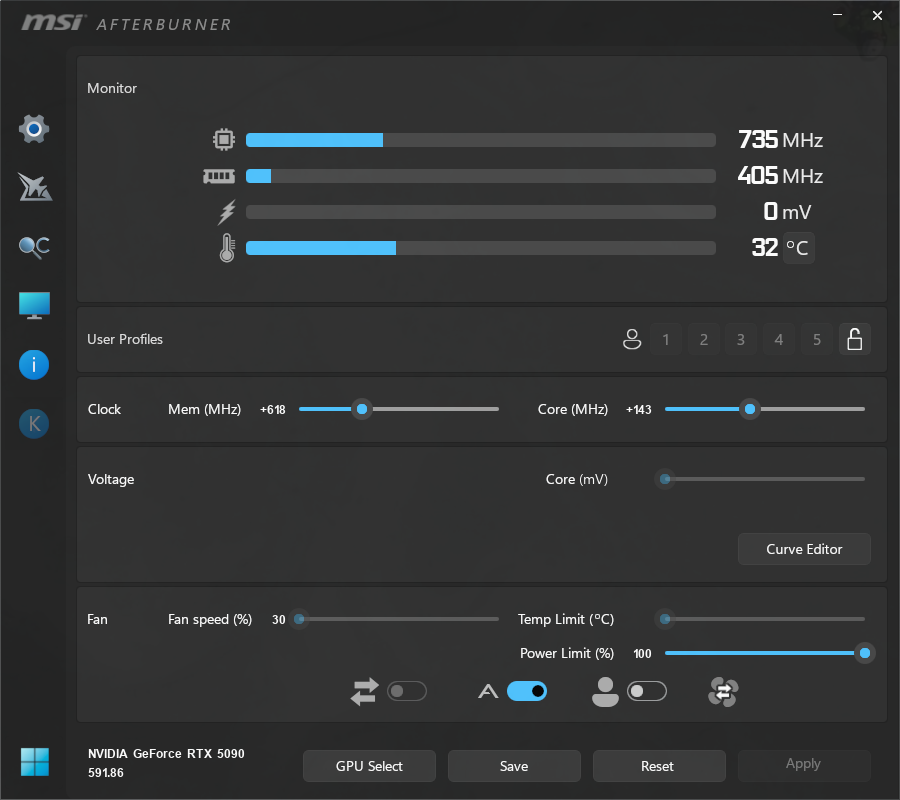 Overclocking - MSI GeForce RTX 5090 Lightning Z review: RTX 5090