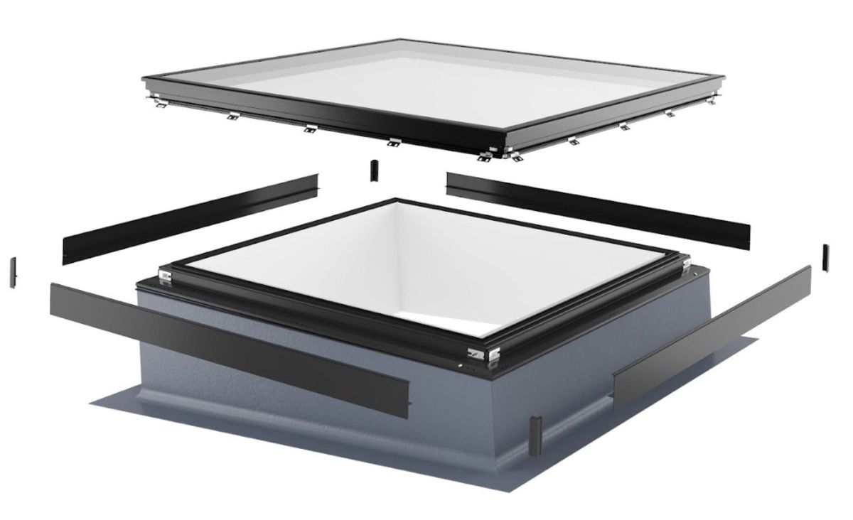 A 3D view of the aluminium Flat Glass