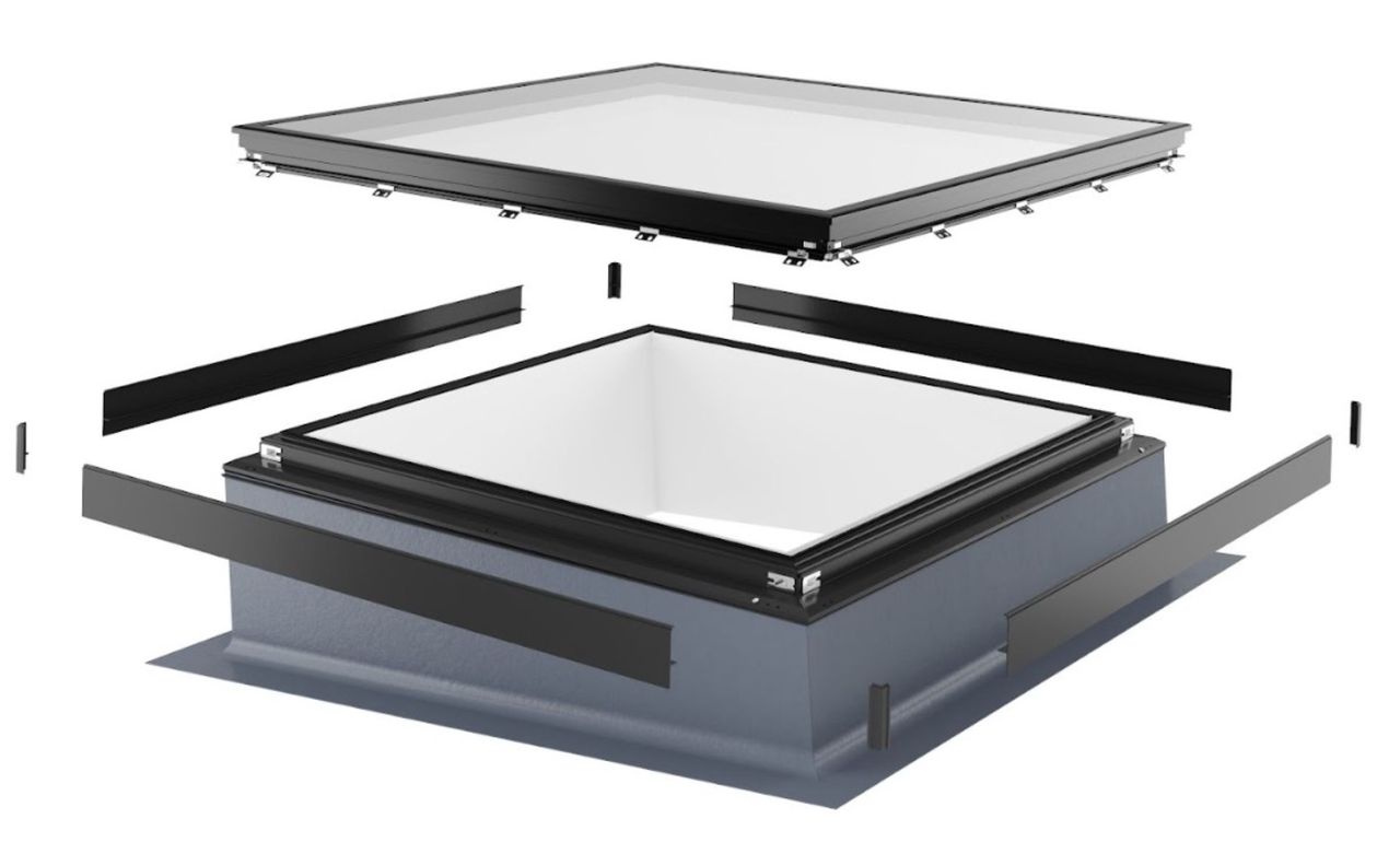 A 3D view of the aluminium Flat Glass