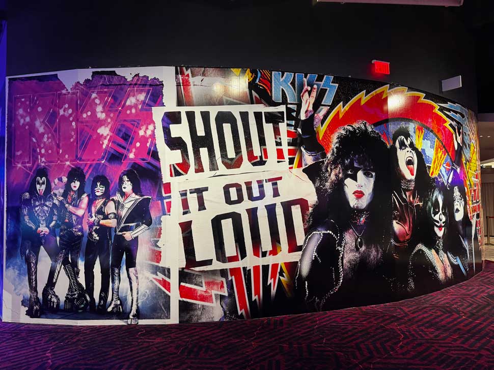 Kiss-themed display on the Kiss Kruise