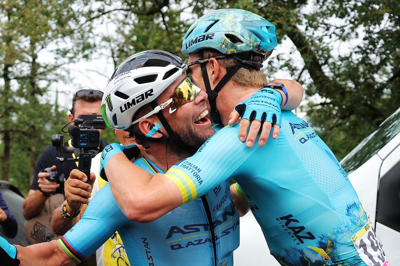 Mark Cavendish after winning his 35th Tour de France stage