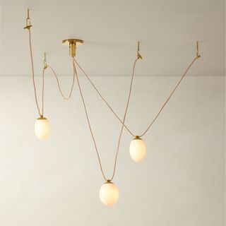 Augustine 3-Bulb Glass Chandelier by Goop