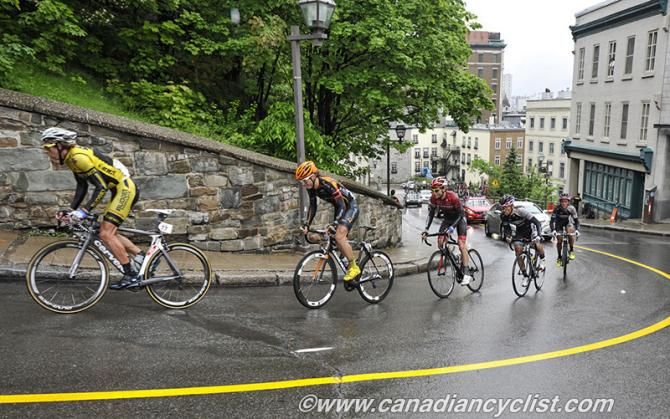 The break on the climb.