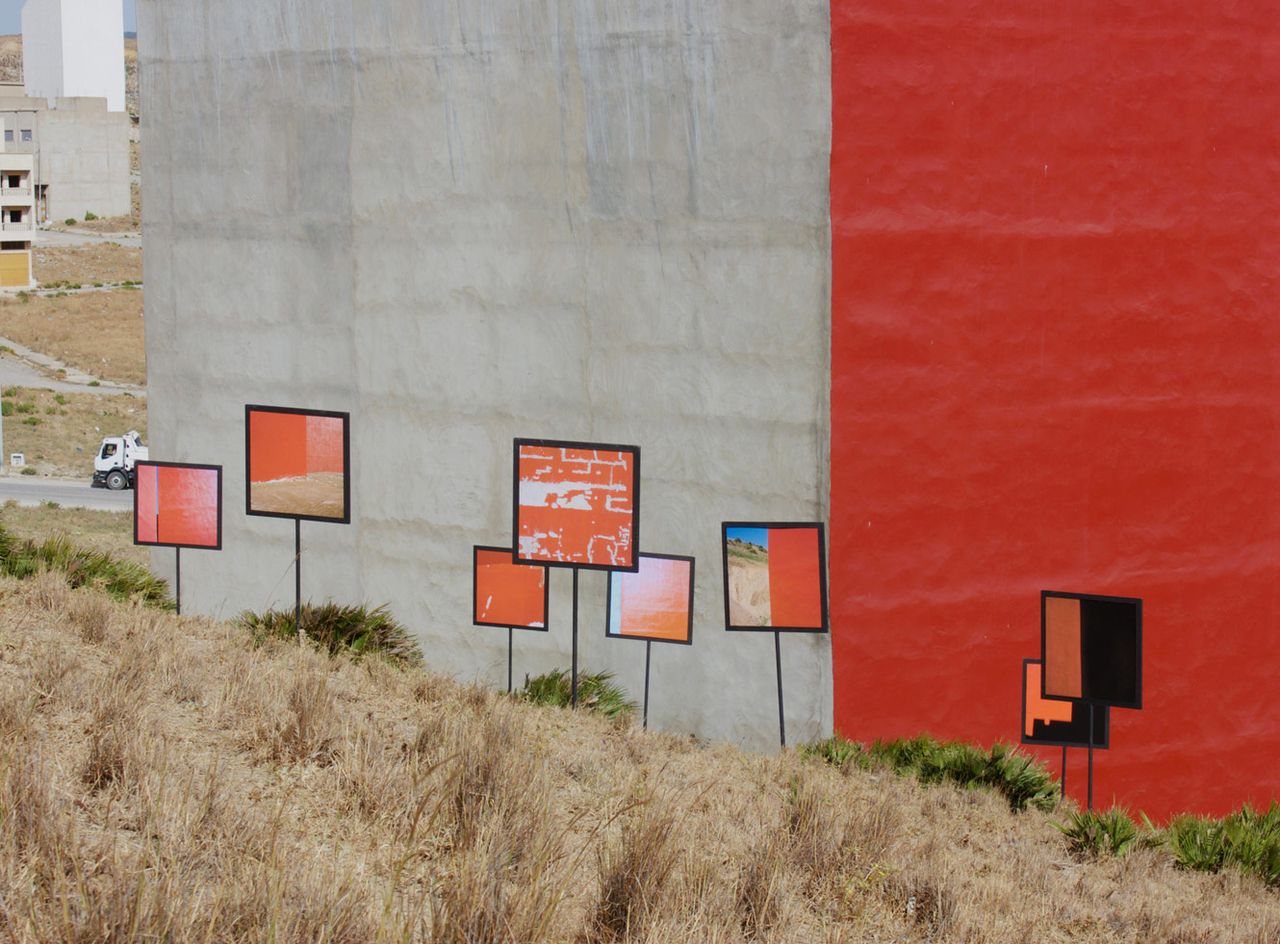 Installation view of The Red Square