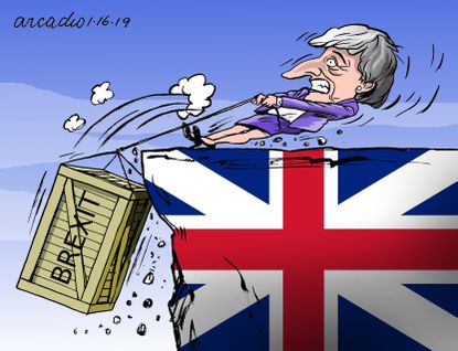 Political cartoon World Theresa May brexit&nbsp;vote