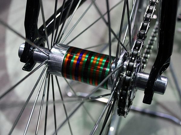 Cykelmagaren's range also includes colorful hub designs.