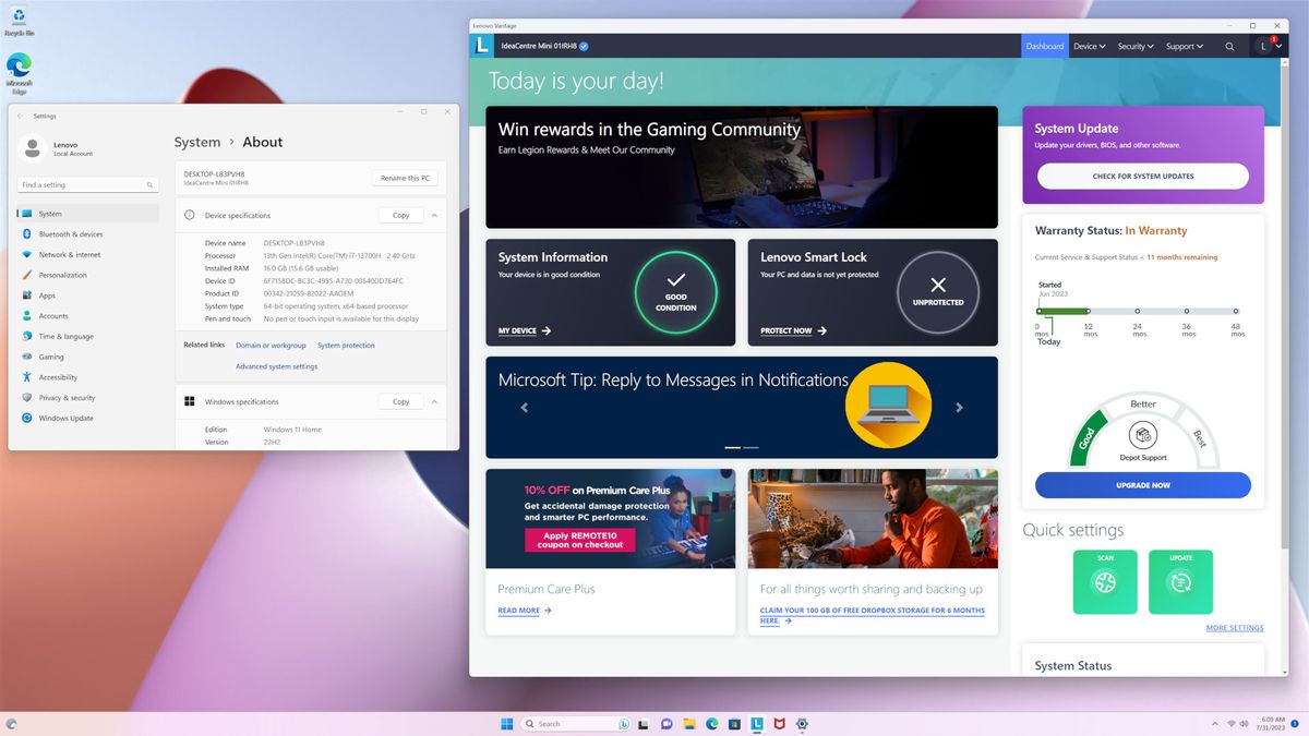 Review: Lenovo's IdeaCentre Mini (Gen 8) could be my work PC | Windows ...