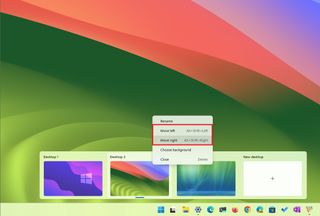 Windows 11 rearrange desktops