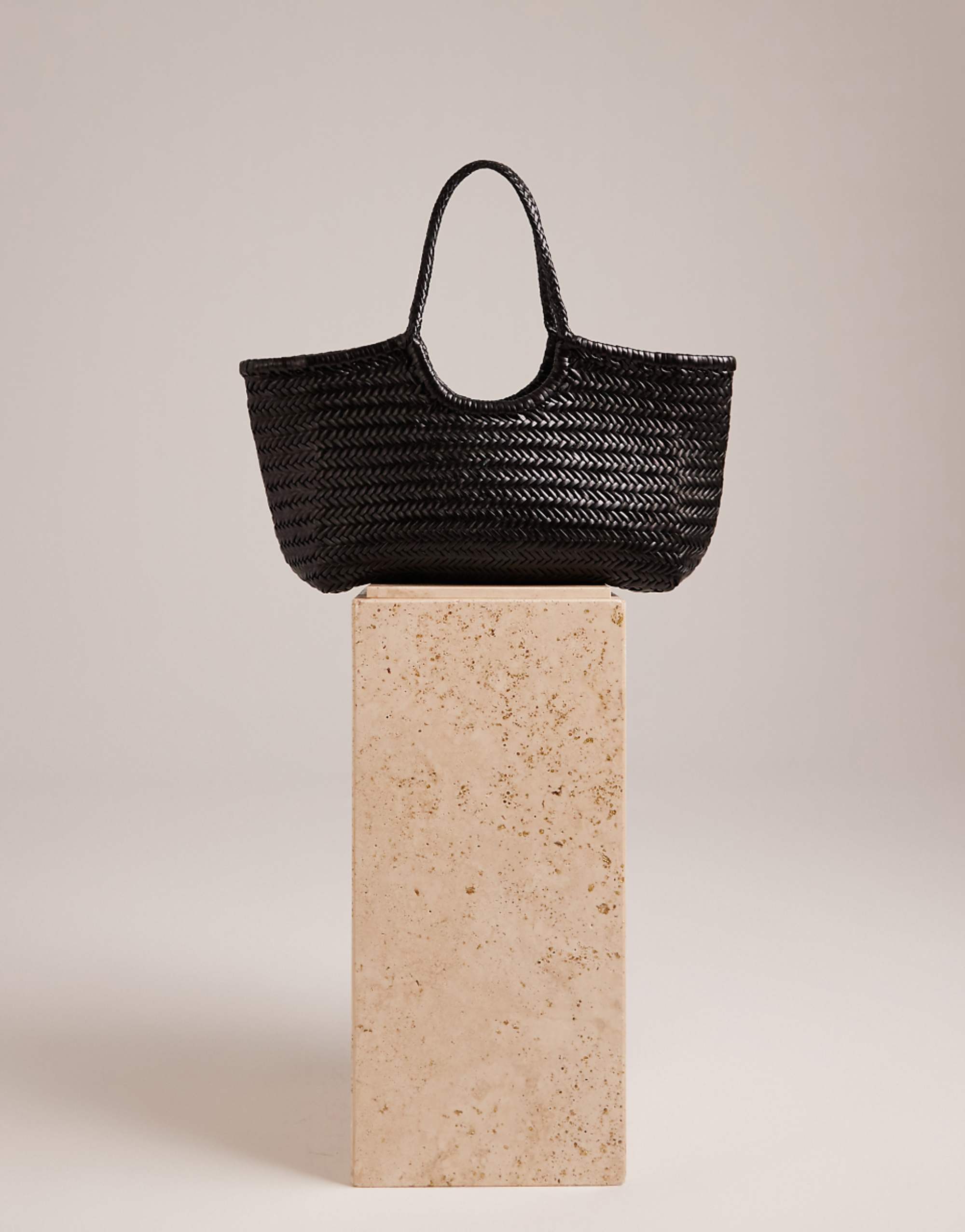 Dragon Diffusion Nantucket Woven Basket Bag in Black