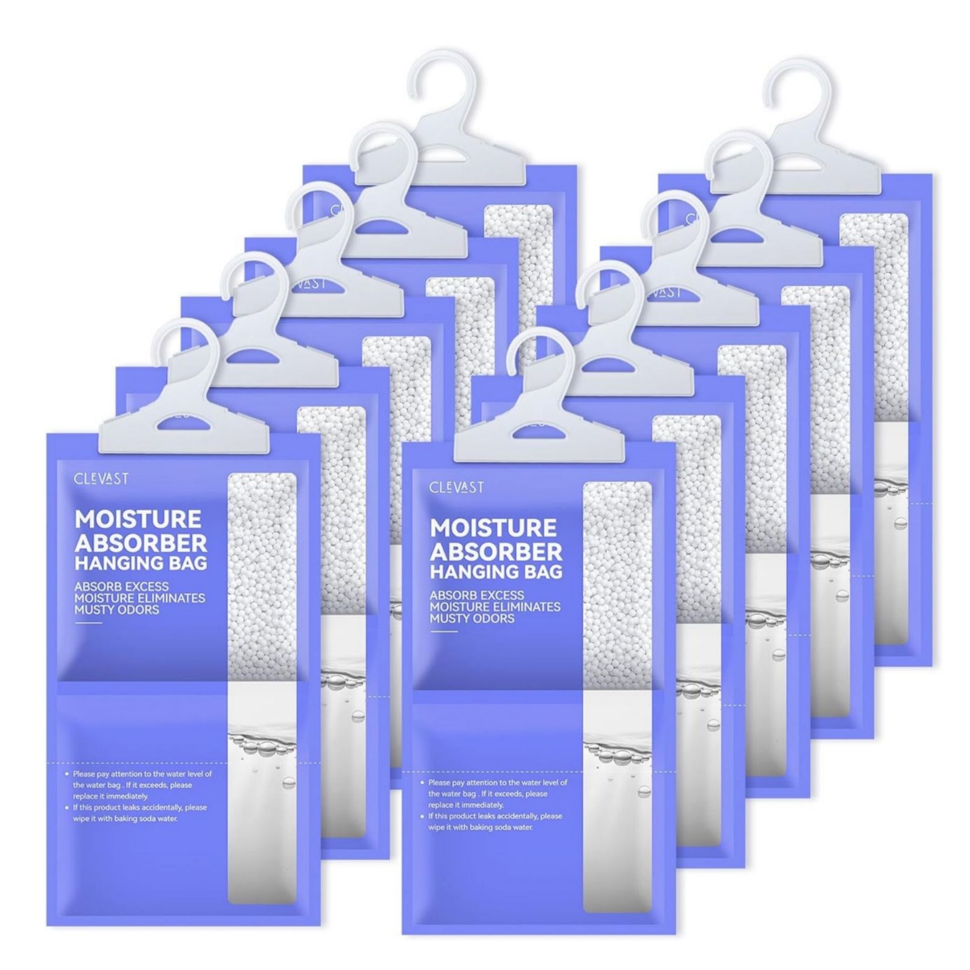 Clevast 10 Pack Dehumidifier Hanging Bags