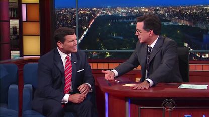 Stephen Colbert and Brett Baier talk Fox News, Roger Ailes
