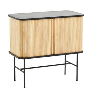 H&M cane-fronted cabinet