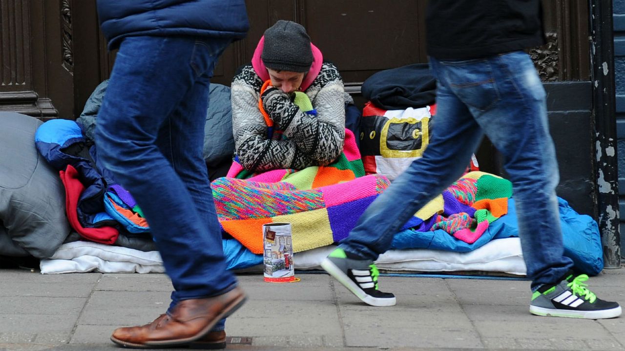 The numbers of UK homeless has rise sharply since 2010