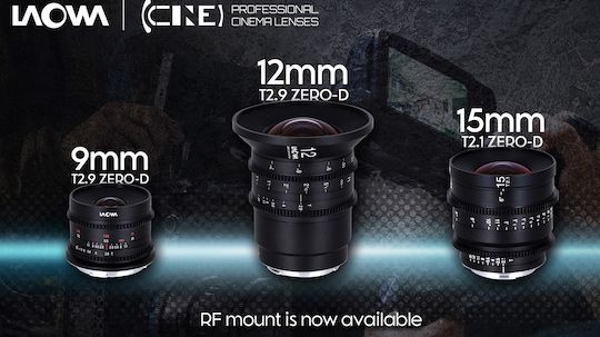 Venus Optics announces three new Laowa ultra-wide cine lenses for Canon RF mount