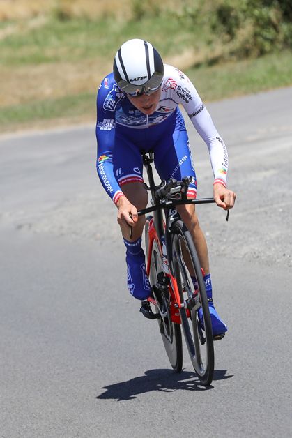 Sarah Gillow out on the course