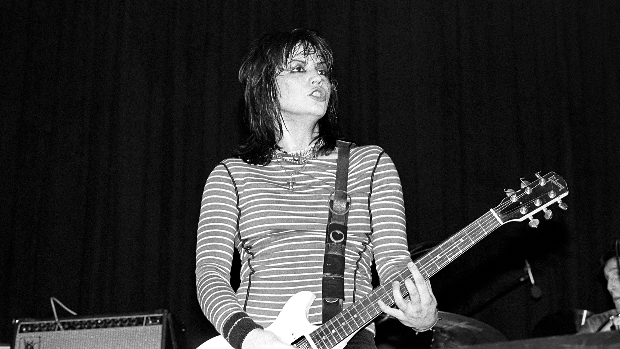 Joan Jett performs at the Capitol Theater in Passaic, New Jersey on April 11, 1981
