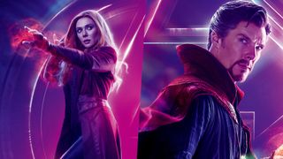 Scarlett Witch and Doctor Strange posters from Avengers Endgame