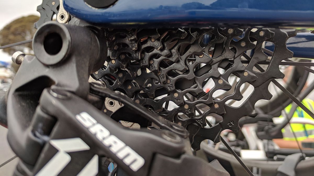 10-42 cassettes were also spotted on the bikes