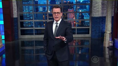 Stephen Colbert challenges Stephen Miller to a showdown