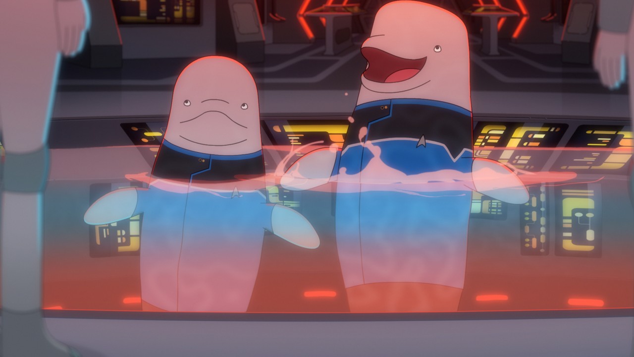 The whales conversing