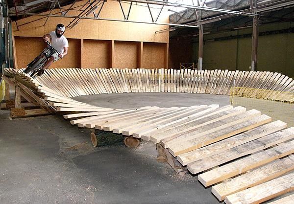 Think of it as a velodrome for fat tyres