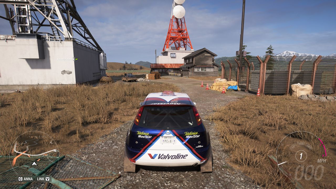 Forza Horizon 6 Treasure Cars: A car parked outside a radio tower facility.