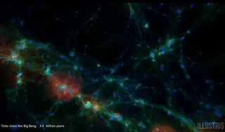 new New Ssimulation of the Evolution of the Universe