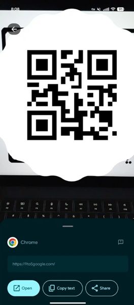 Google's new QR code scanner on Android brings even more actions to users after scanning a code and viewing its link.