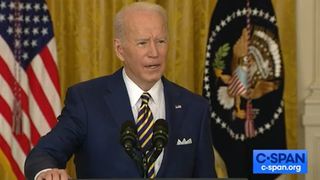 President Joe Biden during a press conference on January 19, 2022.