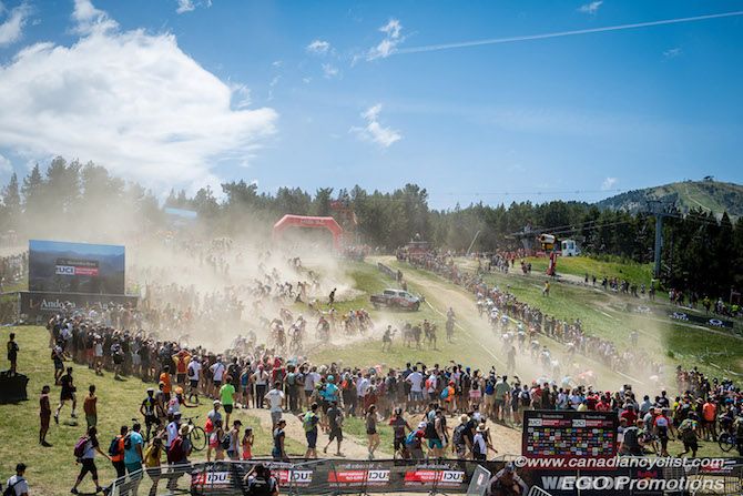 Dusty start of men's race